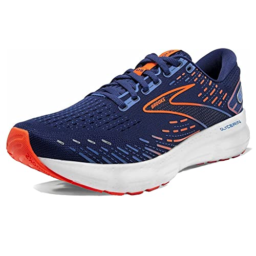 Brooks Glycerin 20, Zapatillas para Correr Hombre, Blue Depths/Palace Blue/Orange, 41 EU