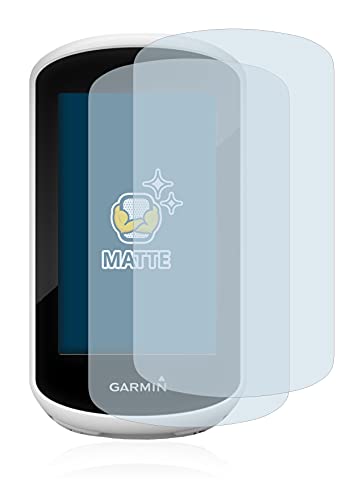 BROTECT Protector Pantalla Anti-Reflejos Compatible con Garmin Edge Explore 2018 (2 Unidades) Película Mate Anti-Huellas