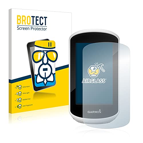 BROTECT Protector Pantalla Cristal Compatible con Garmin Edge Explore 2018 Protector Pantalla Vidrio - Dureza Extrema, Anti-Huellas, AirGlass