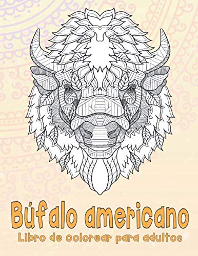 Búfalo americano - Libro de colorear para adultos