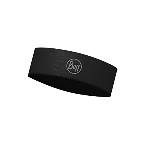 Buff R-Solid Cinta de Cabeza Coolnet, Unisex Adulto, Black, Talla única