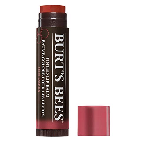 Burt's Bees Burt'S Bees 100% Natural Tinted Lip Balm, Red Dahlia With Shea Butter & Botanical Waxes – 1 Tube X 4.25 G 21 g