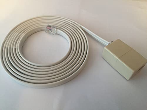 Cable de extensión Truma para sistema de caja Truma iNet, caldera Truma Combi, panel de control Truma, unidad de aire acondicionado Truma. (Zócalo + Longitud del cable: 30 cm)