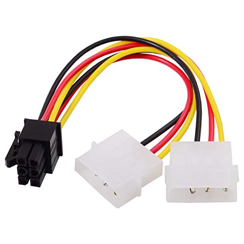 Cablecc Dual 4Pin a 6 Pin EPS 12V tarjeta gráfica adaptador convertidor cable