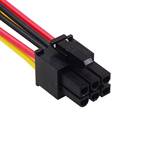 Cablecc Dual 4Pin a 6 Pin EPS 12V tarjeta gráfica adaptador convertidor cable