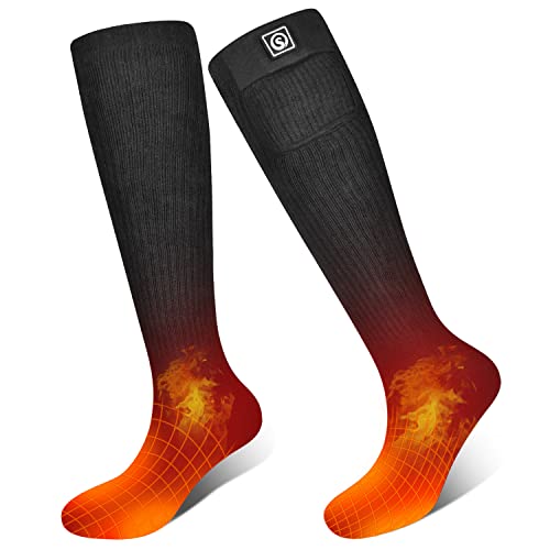 Calcetines Térmicos para Hombre Mujer Batería Recargable Calcetines Eléctricos en Invierno Frío Calcetines Térmicos para Caza Camping Esquí Senderismo Pesca Montar Motociclismo