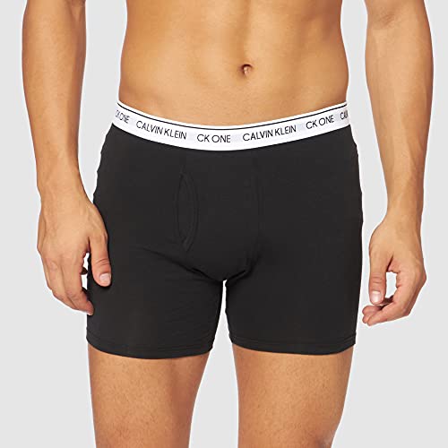 Calvin Klein Boxer Brief 2Pk, Bóxer para Hombre, Negro (Black W/White Wb), XL