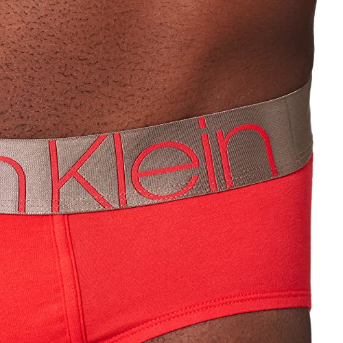 Calvin Klein Brief-Icon Ropa Interior, Tomato, M para Hombre