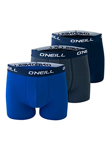 Calzoncillos tipo bóxer Plain de O ́Neill para hombre, 3 unidades, Hombre, 900003, azul marino/azul (4847), xx-large