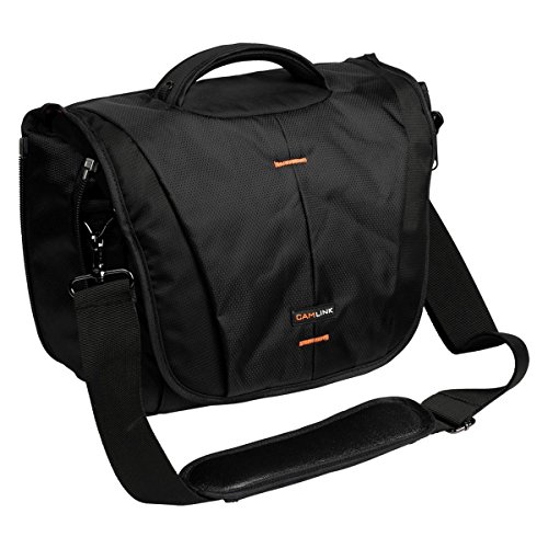 CamLink CL-CB23 Estuche para cámara fotográfica Cubierta de Hombro Negro, Naranja - Funda (Cubierta de Hombro, Negro, Naranja)