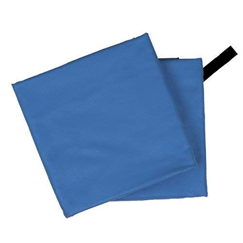 CampAir Conjunto de 2 Toalla de Microfibra con Bolsa de Malla, L 60x 120cm, Azul