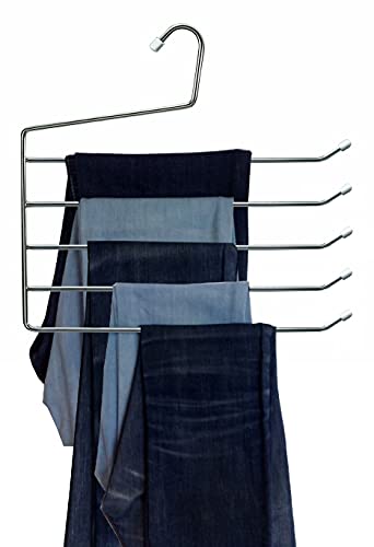 Cano 3 Perchas 5 Pantalones, 34 Cm, Cincado Set De 3