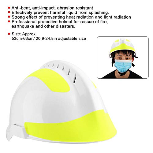 Cascos Protectores Cascos de Seguridad Para Bomberos, Cascos de Rescate de Emergencia Y Protección Contra Impactos Son Adecuados Para Obras de Construcción, Mineros, Barcos, Trabajadores Petroleros