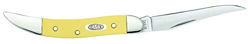 CASE XX Smooth Yellow Delrin Toothpick Stainless Pocket Knife Knives Navaja