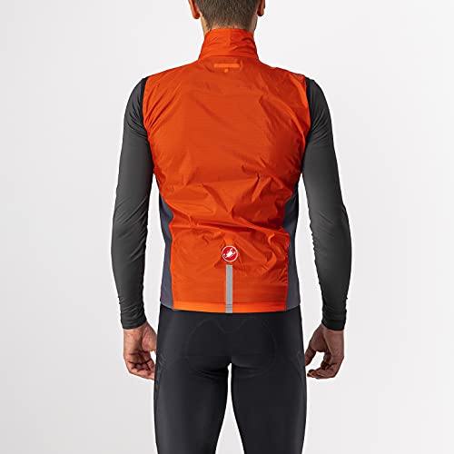 castelli Squadra Stretch Vest Chaleco Deportivo, Hombre, Fiery Red/Dark Gray, XX-Large