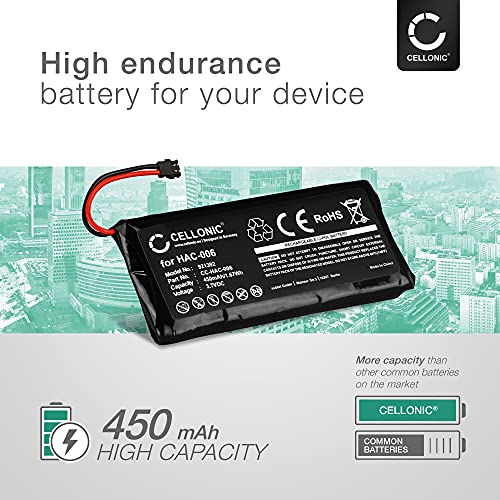 CELLONIC® Batería de Repuesto HAC-001, HAC-003 para Nintendo Switch, 3600mAh, Accu de Larga duración Battery