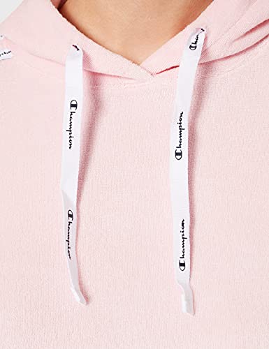 Champion Seasonal AC Sponge Hooded Sweatshirt Sudadera con Capucha, Rosa, L para Mujer