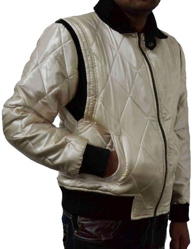 Chaqueta bomber de la película Drive en satén acolchado con un escorpión dorado en la espalda Dorado dorado 5X-Large