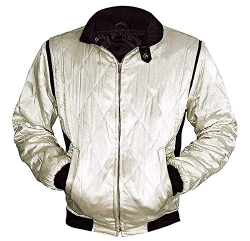 Chaqueta para hombre Movie Drive Scorpion - Ryan Gosling acolchada de satén blanco, blanco, M