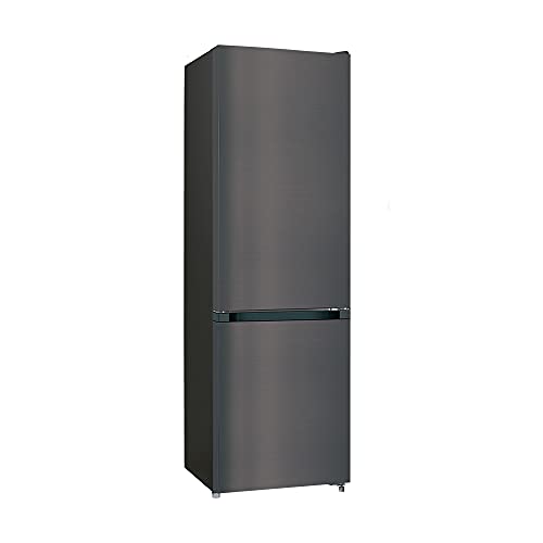 CHiQ CBM250NE42 - Frigorífico combi 250L (180L + 70L congelador), No Frost, Color Inox Oscuro, Compresor con 12 años garantía