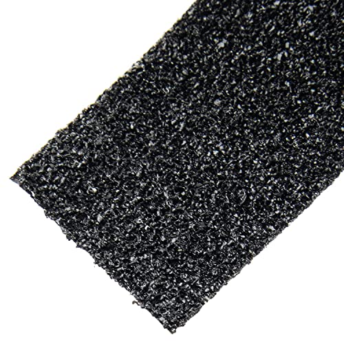 Cinta Adhesiva 25 mm x 5 mt. Antideslizante negra para Interiores y Exteriores, adecuado para Rampas, Escalones, Peldaños, Azulejos, Suelos resbaladizos