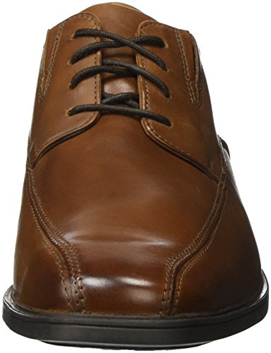 Clarks Tilden Walk Zapatos de cordones derby Hombre, Marrón (Dark Tan Leather -), 42.5 EU