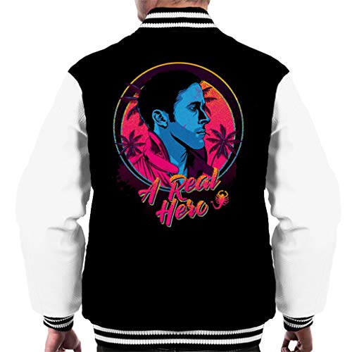 Cloud City 7 A Real Hero Drive Men's Varsity Jacket