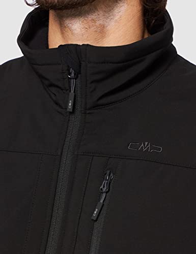 CMP Weste Softshell Chaleco, Hombre, Negro (Nero U901), 52