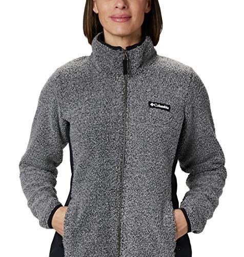 Columbia Panorama Full Zip Forro Polar con Cremallera, Mujer, Charcoal Heather, XL