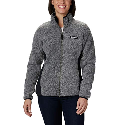 Columbia Panorama Full Zip Forro Polar con Cremallera, Mujer, Charcoal Heather, XL