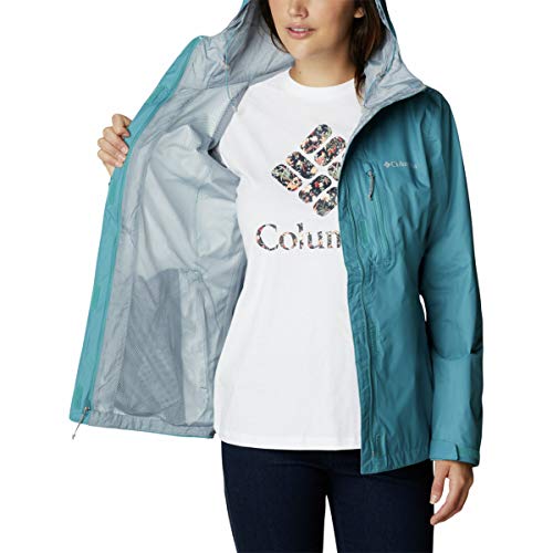 Columbia Pouring Adventure II Chaqueta Impermeable, Mujer, Azul (Canyon Blue), L