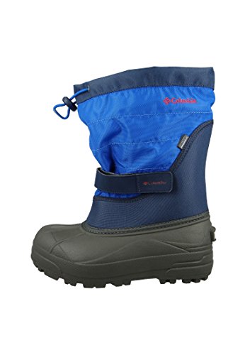 Columbia Powderbug Plus II Botas de nieve para niños, Azul(Collegiate Navy Chili), 35 EU