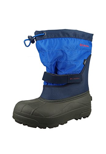 Columbia Powderbug Plus II Botas de nieve para niños, Azul(Collegiate Navy Chili), 35 EU