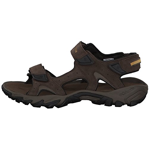 Columbia SANTIAM 3 Strap, Zapatillas Hombre, Marrón (Cordovan/Dark Banana), 47 EU