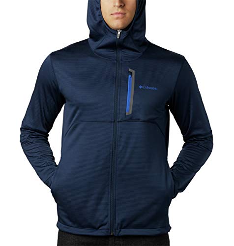 Columbia Tech Trail FZ, Sudadera con capucha y cremallera, Hombre, Azul (Collegiate Navy), Talla XL