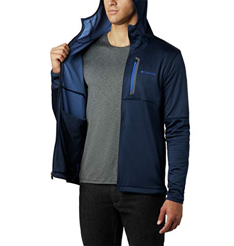 Columbia Tech Trail FZ, Sudadera con capucha y cremallera, Hombre, Azul (Collegiate Navy), Talla XL