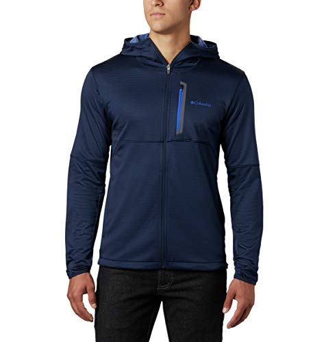 Columbia Tech Trail FZ, Sudadera con capucha y cremallera, Hombre, Azul (Collegiate Navy), Talla XL