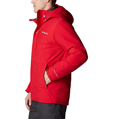 Columbia Winter District Chaqueta De Esquí con Capucha, Hombre, Mountain Red, S