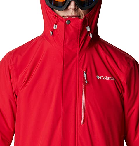 Columbia Winter District Chaqueta De Esquí con Capucha, Hombre, Mountain Red, S