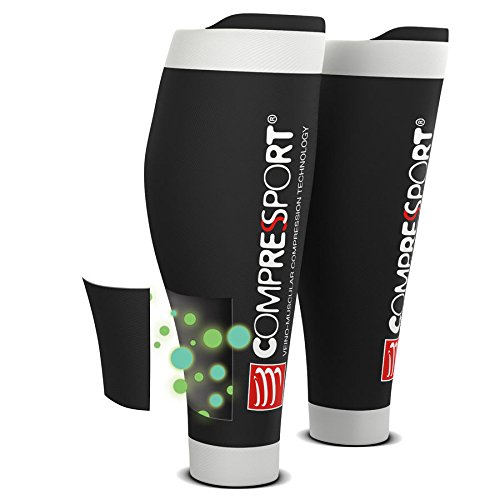 COMPRESSPORT Calf UR2 V2 Black T1 - Calzoncillos para Adultos, Color Negro