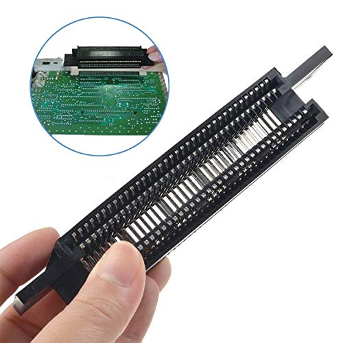 Conector de 72 pines Adaptador de conector NES Ranura de cartucho de repuesto con broca de destornillador de 3,8 mm Herramienta abierta para sistema Nintendo NES de 8 bits