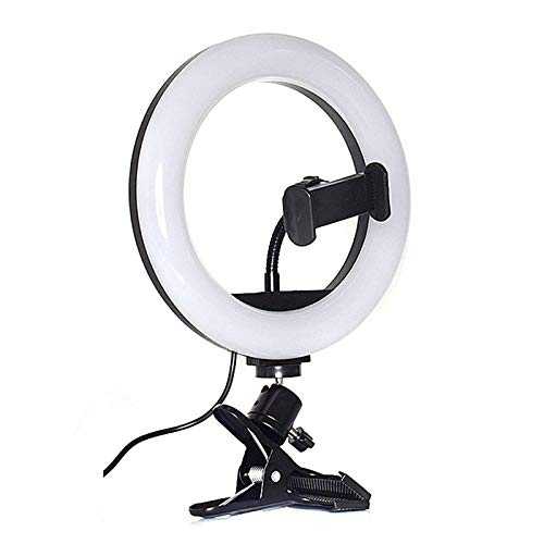 Conference Lighting Kit Ring Light with Phone Holder Laptop Light Selfie Light with Clamp Zoom Meeting for Remote Working/Self Broadcasting/Live Streaming