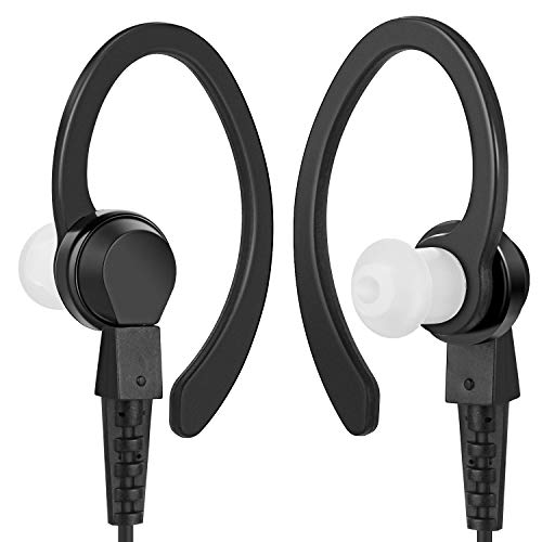 COODIO Motorola CLP446 C-Ring Auriculares [PTT Dedo] Micrófono de Solapa [Altavoz de Audio Superior] Auricular Seguridad y Bodyguard para Motorola CLP446 Radio