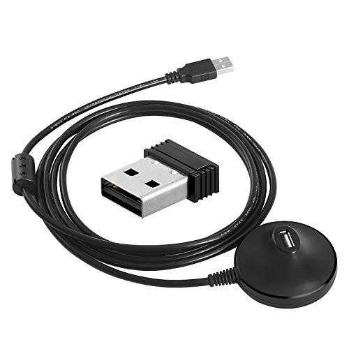 CooSpo Ant+ USB Stick Dongle con Cable de Extensión, Ant+ Dongle para Zwift Garmin Forerunner Suunto PerfPRO Studio Rouvy BKOOL CycleOps TrainerRoad Elite, Ant+ Receptor para Rodillo Bicicleta