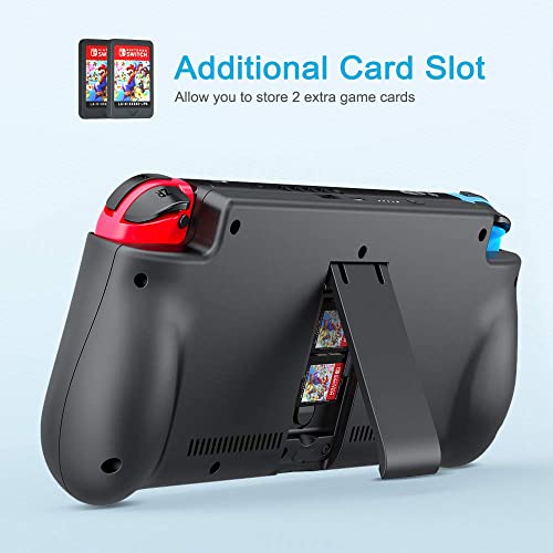 Cover Batería para Nintendo Switch, iPosible 10000mAh Funda Cargador Portatil Batería Externa Ultra Carcasa Batería Recargable Power Bank Case para Nintendo Switch