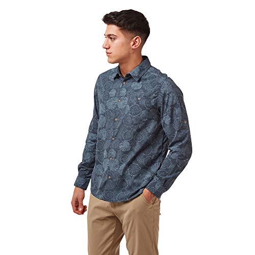 Craghoppers NL Lester Lsshirt Camisa, Woodlndgrnpr, S para Hombre