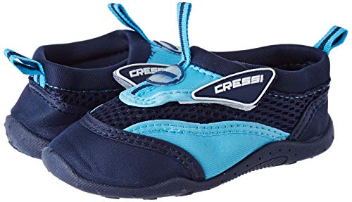 Cressi Coral Jr Zapatillas Chanclas, Unisex niños, Bleu/Azul Claro, 25