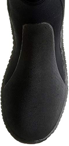 Cressi Isla Botas de Buceo con Suela y Cremallera, 3mm, Unisex Adulto, Negro (Black/Black), XL