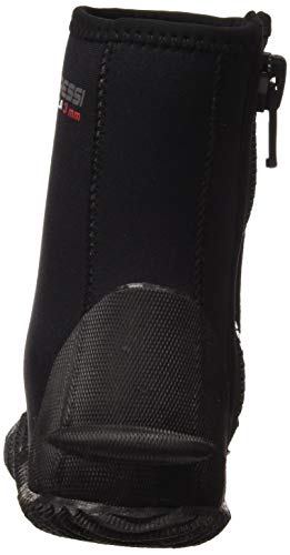 Cressi Isla Botas de Buceo con Suela y Cremallera, 3mm, Unisex Adulto, Negro (Black/Black), XL