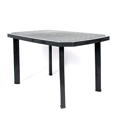 CREVICOSTA QUALITY MARK MARCAS DE CALIDAD Conjunto Silla Caribe Mesa Viana RECTANGUALAR 6 PLAZAS. Resina Antracita.